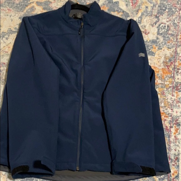 Navy Blue thermal Solaris jacket with pockets - Picture 8 of 9